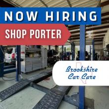 Brookshire Car Care Now Hiring Shop Porter