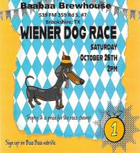 Baabaa Brewhouse WIENER DOG RACE 