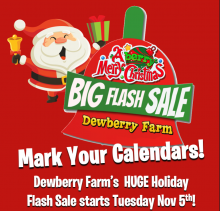 Dewberry Farm Christmas Flash Sale!