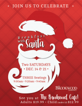 You Still Have Time!  Brookwood’s Breakfast With Santa