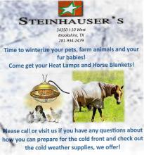 Time to Winterize Your Pets & Farm Animals!