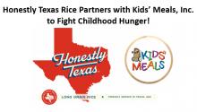 Honestly Texas Rice Partners with Kids’ Meals, Inc. to Fight Childhood Hunger!