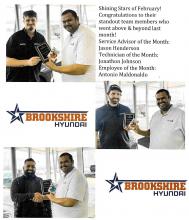 Brookshire Hyundai Shining Stars for February